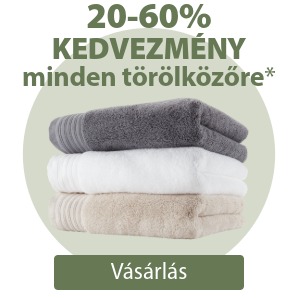 20-60% kedvezmény minden törölközőre*