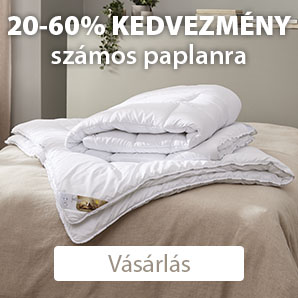 20-60% kedvezmény számos paplanra