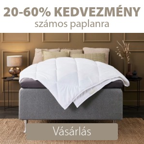 20-60% kedvezmény számos paplanra