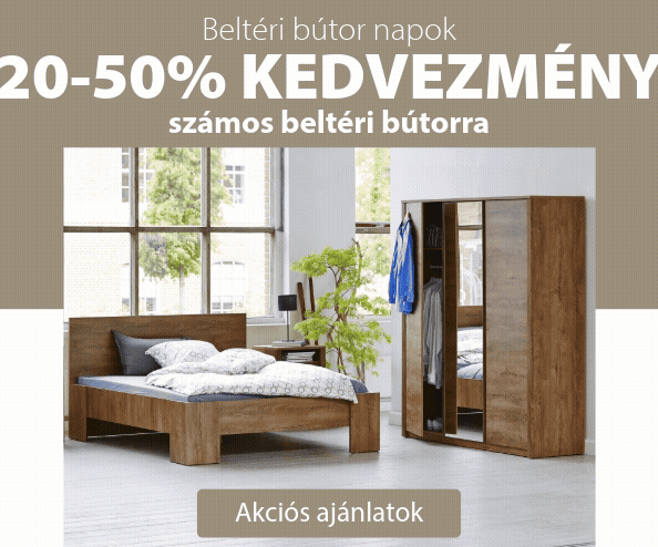 Beltéri bútor napok - Akár 50% kedvezmény