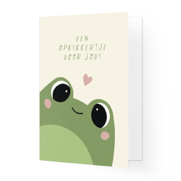 Lief beterschapskaartje opkikker met hartje