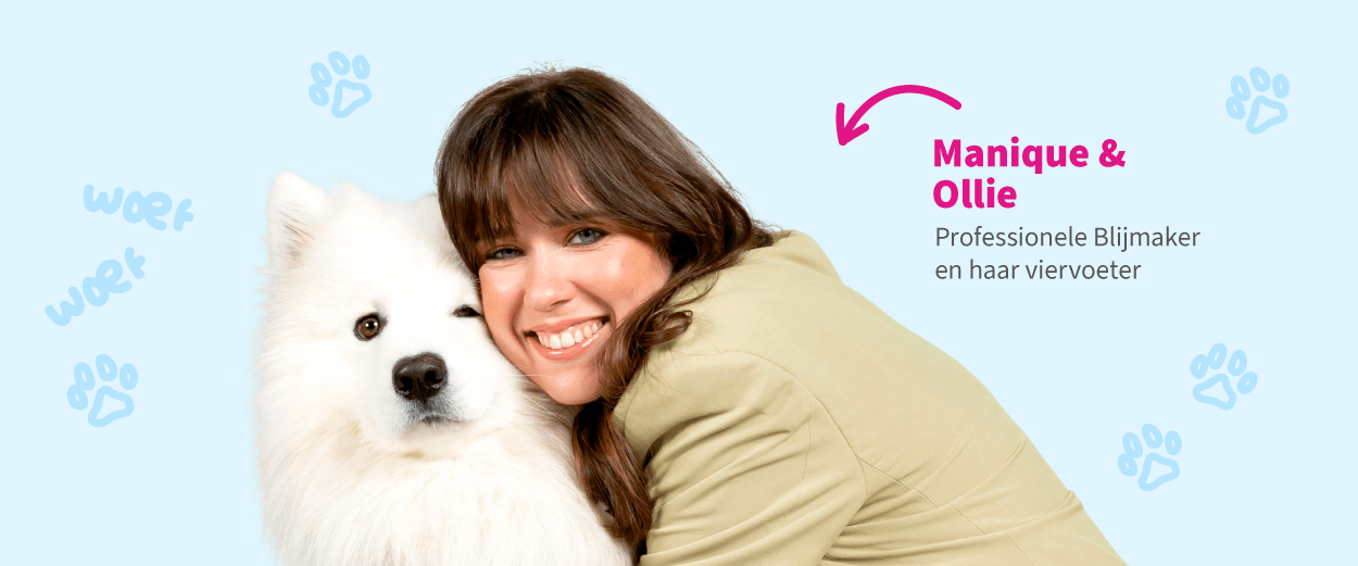 Blijmaker Manique en hond Ollie
