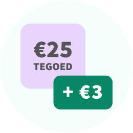 25 euro tegoed opwaarderen