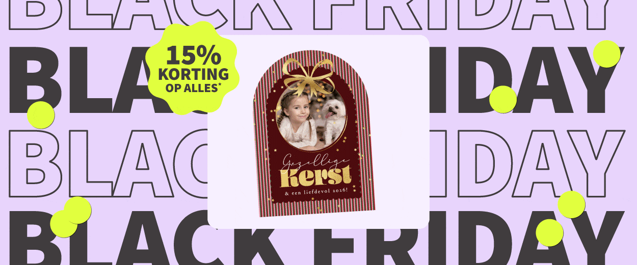 Gifje met kaarten en cadeaus