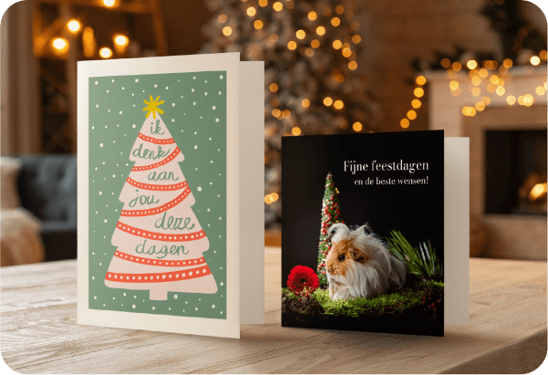Twee goede doelen kerstkaarten