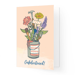 Felicitatiekaart nieuwe woning