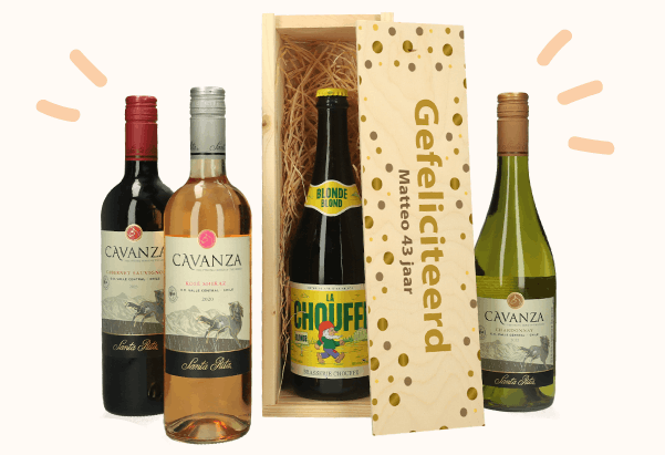 Gepersonaliseerde wijnkist