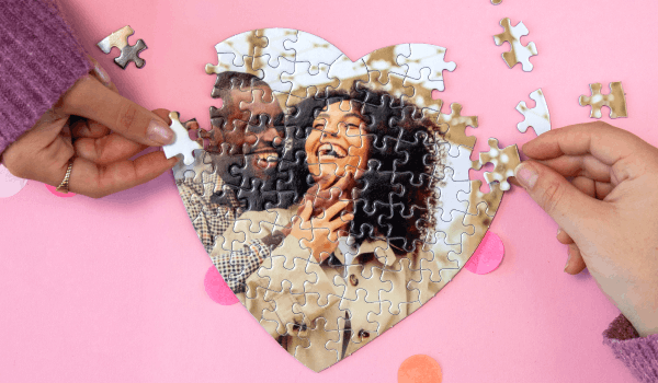 Fotopuzzel hartvormig