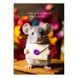 Kaart met een muisje 