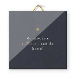 Stijlvolle tegel mooiste ster aan de hemel