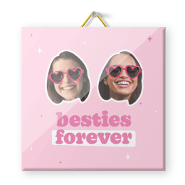 Tegeltje besties forever met foto's