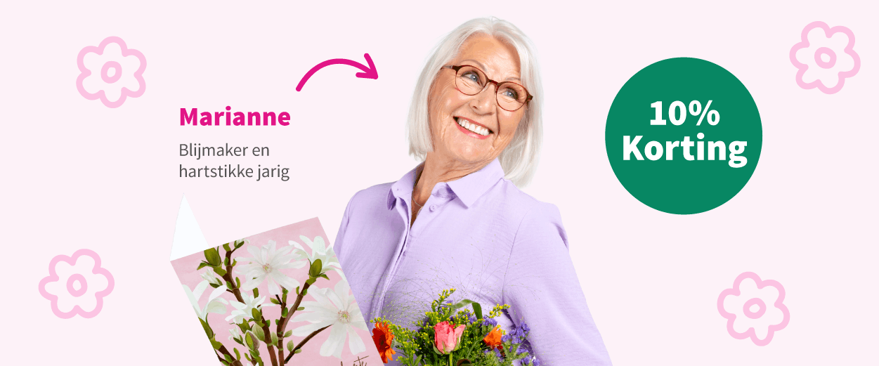 Marianne Blijmaker en hartstikke jarig