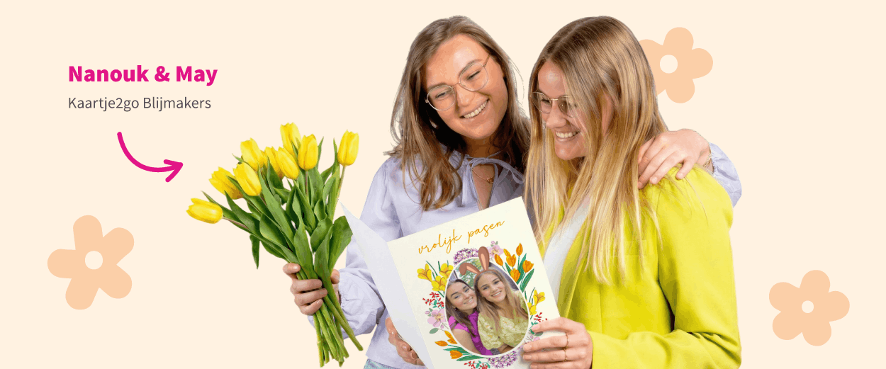 Sfeerbeeld paaskaart, Tony's reep en fotomok