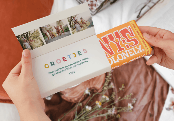 Gepersonaliseerde chocoladereep