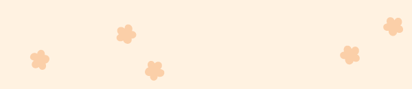 Footer met bloemetjes