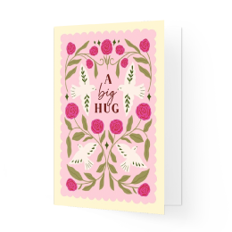 Wenskaart 'a big hug'