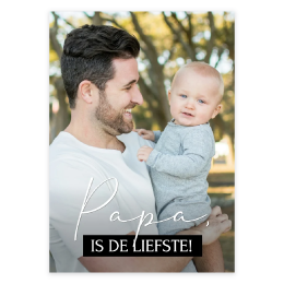 Fotokaart 'Papa is de liefste'