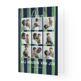 Fotokaart 'Papa wij houden van jou'