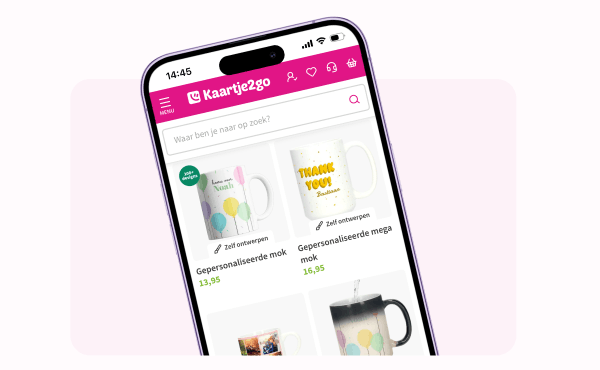 Mobiel met mokkenpagina