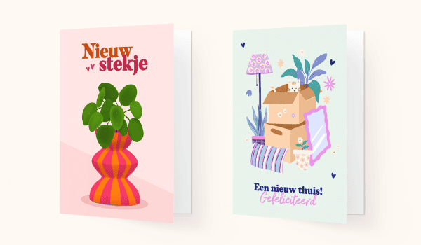 Felicitatiekaarten nieuwe woning