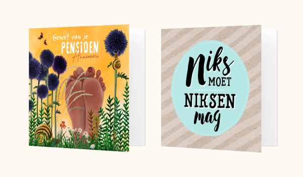 Felicitatiekaarten pensioen