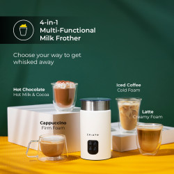 CHiATO milkPLAY sähköinen maidonvaahdotin – valkoinen