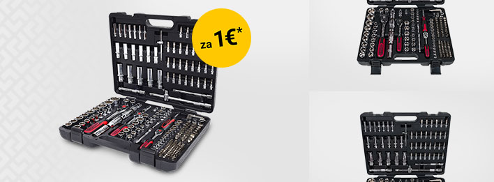 Získajte teraz sadu nástrčných kľúčov za 1 €*.   Kód: 24TOOLS 