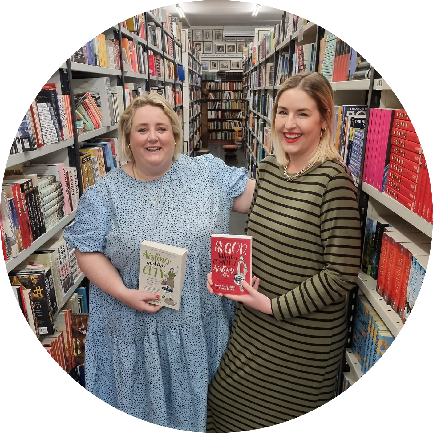 Emer McLysaght and Sarah Breen at Kennys Bookshop 