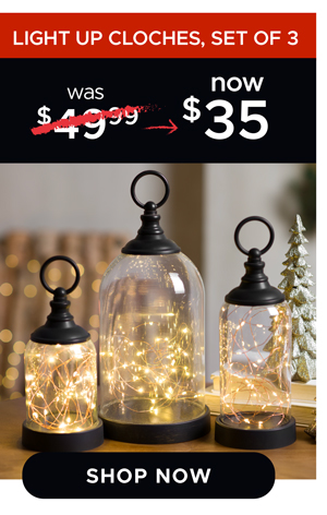 Light Up Cloches, Set of 3