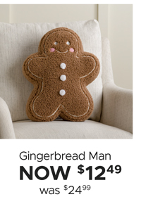 Gingerbread Man Pillow