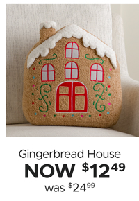 Gingerbread House Pillow