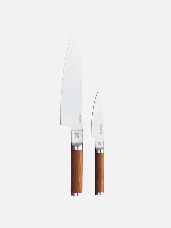 Norden kokkiveitsi + vihannesveitsi veitsisetti 2 osaa Ruostumaton teräs-koivu