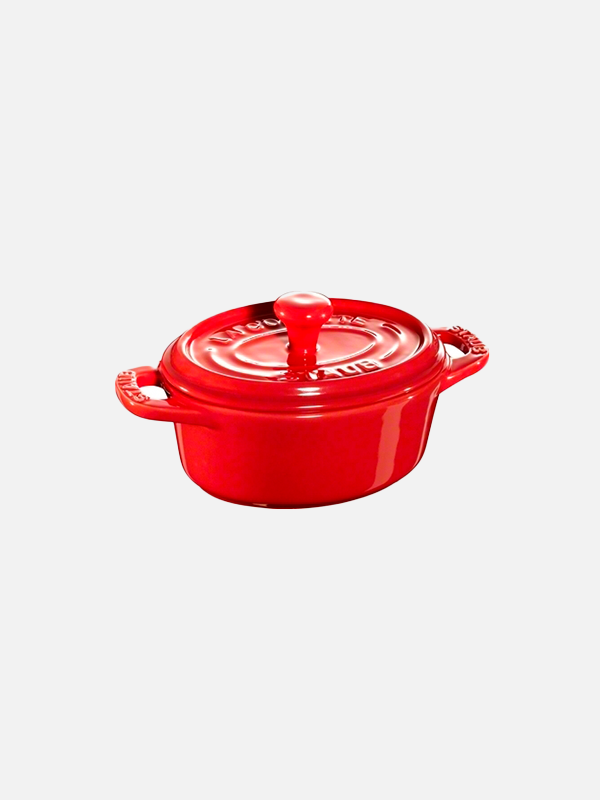 Staub ovaali minipata, 0,2 l punainen
