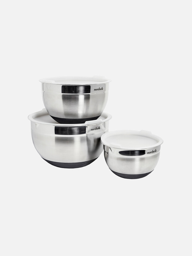 Premium kulhot kannella 3 osaa Ruostumaton teräs