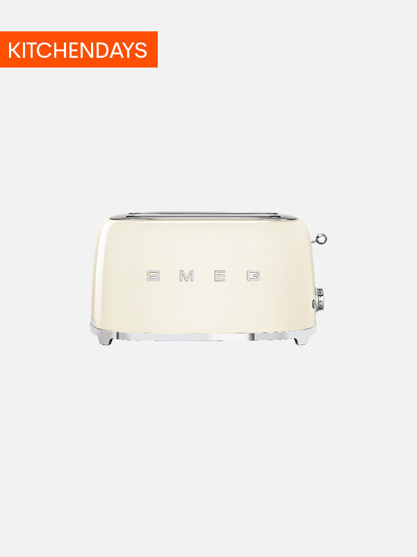 Smeg 50's Style leivänpaahdin 4x4 viipaletta Kermanvalkoinen