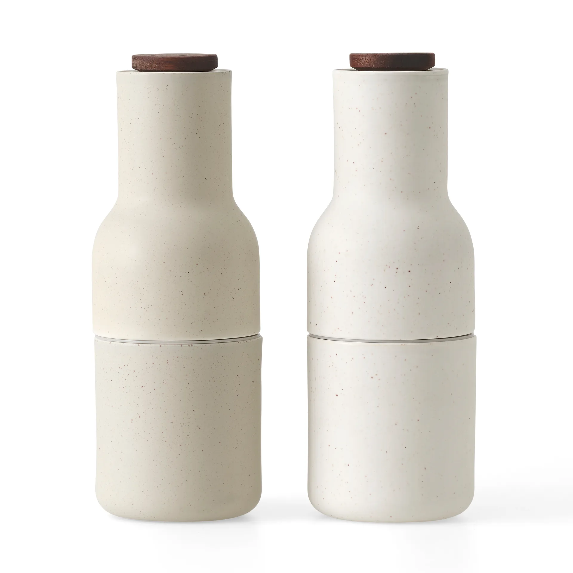 Bottle Grinder -maustemylly keramiikka, 2-pakkaus Hiekka (saksanpähkinänvärinen kansi)