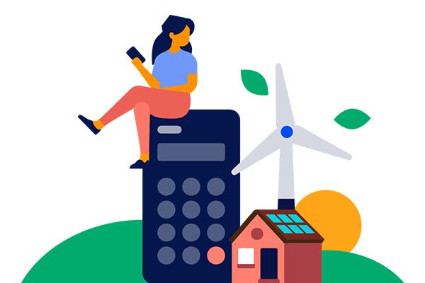 Illustratie Energievergelijker