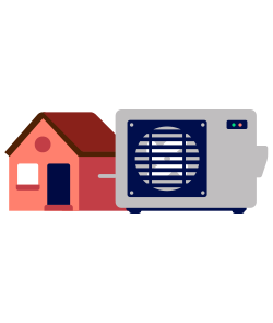 Illustratie warmtepomp