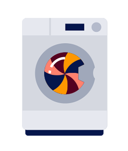Illustratie wasdroogcombinaties