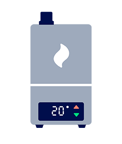 Cv-ketel illustratie