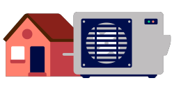 Illustratie warmtepomp