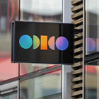 Odido logo aan een winkelpand