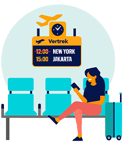 Illustratie Vluchtclaimservice