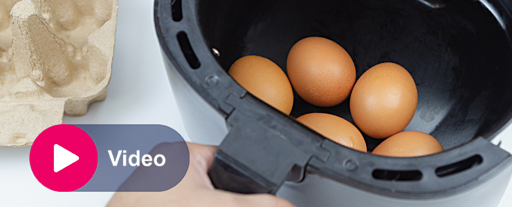 Video eieren koken in je aifryer