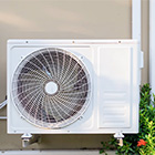 Airco aan de muur in een woning