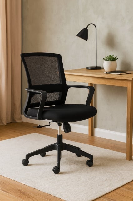 Office Elegante - Kancelarijska stolica Holbek od Mesh platna - Crna ( OE833 )