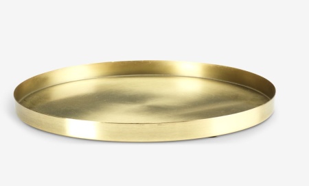 Ukrasni poslužavnik fi 30xV2cm mesing 