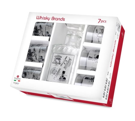 Set za viski 1/7 (flasa + 6 čaša) 043655072n ( 702002 )