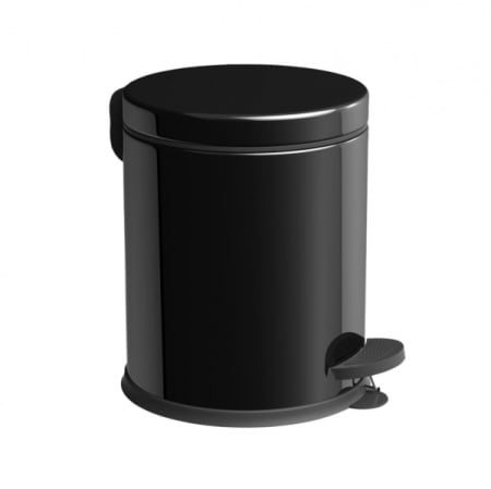 Vinoks Kanta za otpatke sa pedalom metal CRNA 12 lit (visina 370mm, prečnik 250mm) ( K340 )