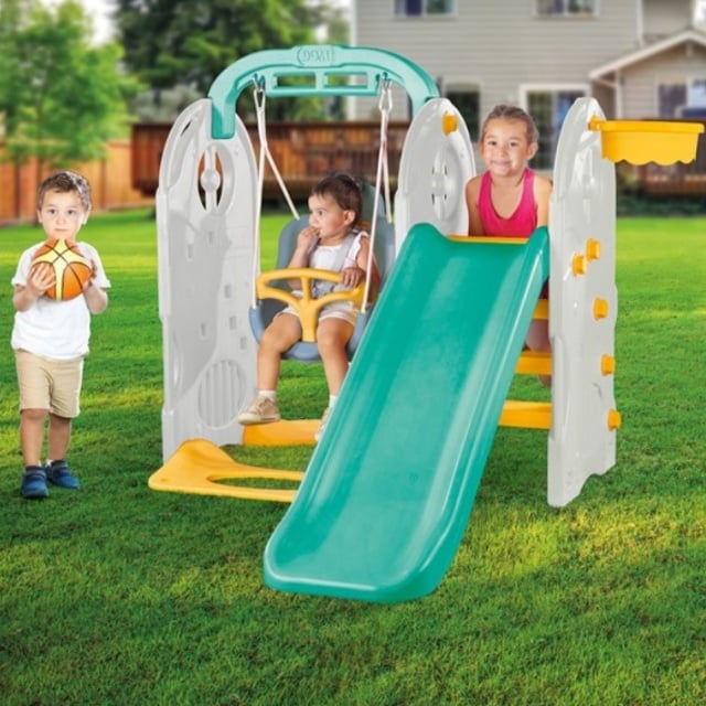 Dolu Set za dvorište 4u1 Set za dvorište - tobogan + ljuljaška + koš ( 026231 )